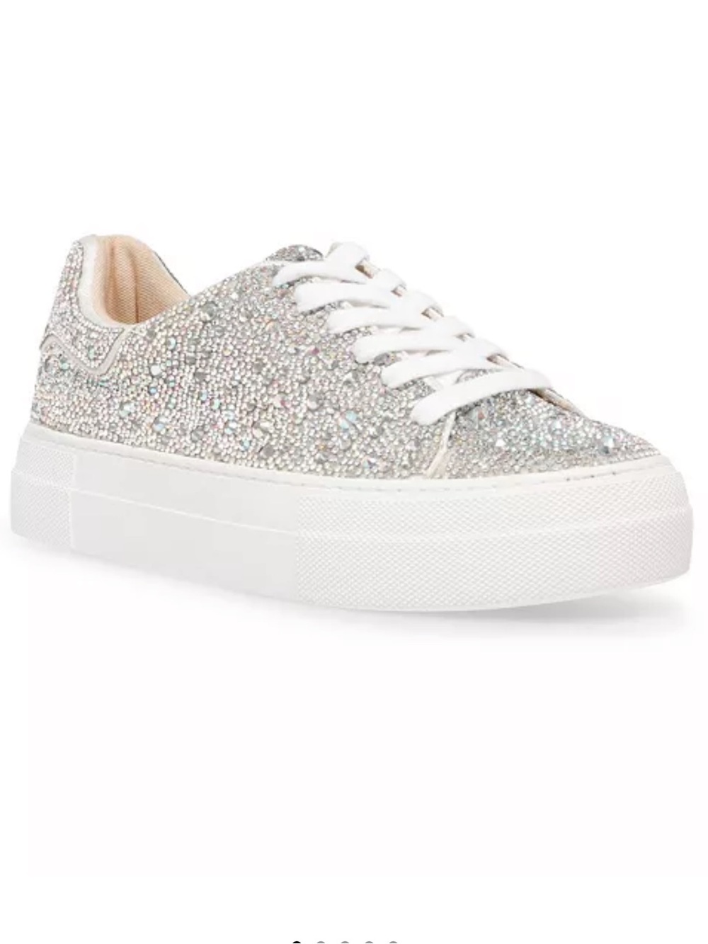 Betsey Johnson Sidny Rhinestone Platform Sneakers Size 10 NEW